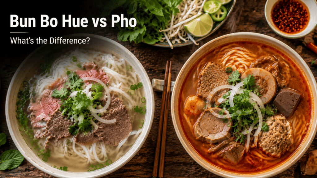 Bun bo Hue vs pho comparison