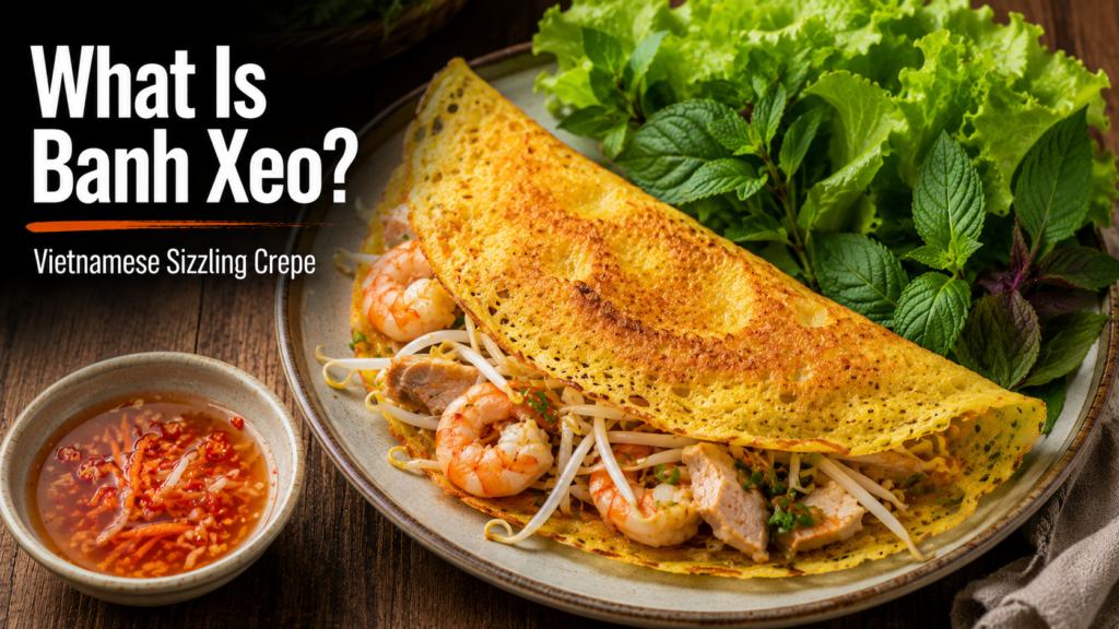 What is banh xeo — Vietnamese sizzling crepe