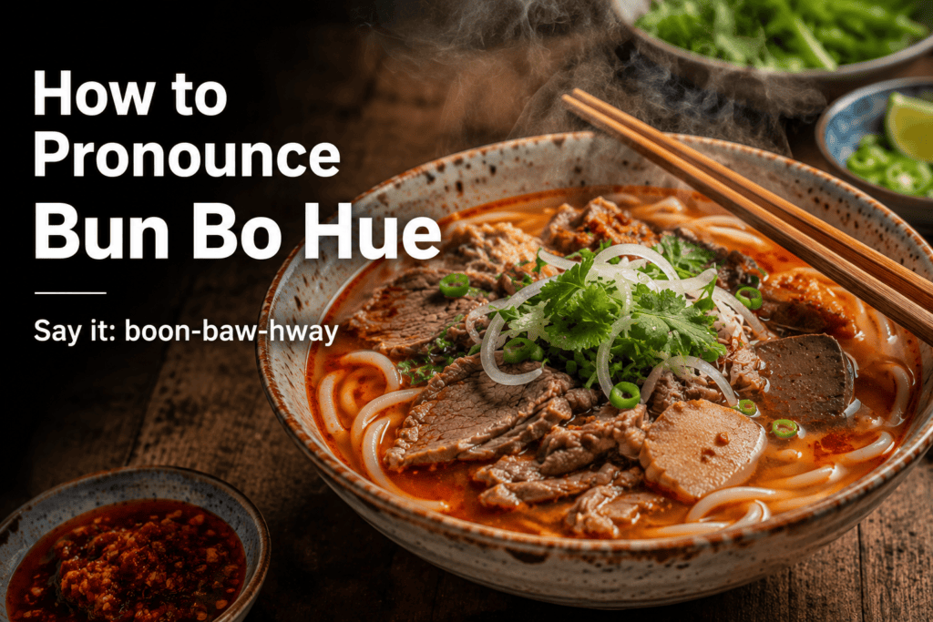 How to pronounce bun bo Hue correctly